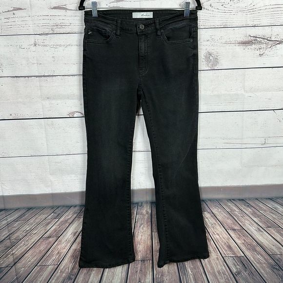 Kancan Womens Jeans size 28 Black Midrise inseam 28 Bootcut Stretch - Picture 4 of 10
